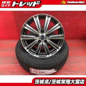 215/60R16 海外製 アロースピード HP01 スマック スパロー 腐食あり 16インチ 新品夏タイヤ 中古アルミホイール セット エスティマ カムリ