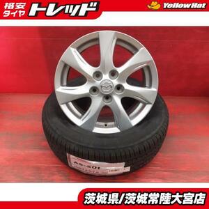 215/60R16 海外製 アロースピード AS HP01 マツダ BL系 アクセラ純正 16インチ 新品夏タイヤ 中古ホイール セット CX-3 MPV等流用に