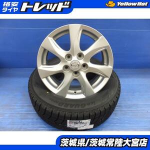 205/60R16 23年製 ヨコハマ アイスガード6 マツダ BL系 アクセラ純正 16インチ 新品スタッドレス 中古ホイール セット ビアンテ流用等に