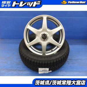 205/60R16 23年製 ブリヂストン ブリザック VRX2 トピー実業 BLOWS 16インチ 5穴マルチ 新品スタッドレス 中古ホイールセット プリウスα等