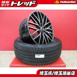 VENES FS01 18x7.5J+40 5H-114.3 新品4本＆YH GEOLANDAR SUV G055 225/55R18 中古4本セット デリカD:5 アウトランダーPHEV 等に 鴻巣