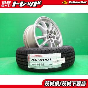 トヨタ シエンタ ラクティス 中古 純正 15インチ 6.5J +40 5H100 新品 ARROWSPEED 185/60R15 前期 後期 ハイブリッド 170系 120系 下妻