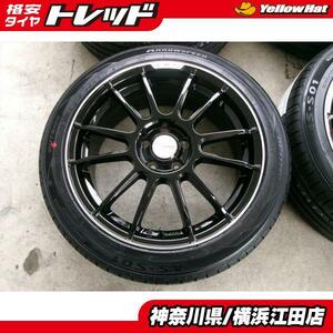 ◆2024年製新品夏タイヤ付◆レアマイスター + アロースピードAS-S01 215/45R17インチ◆プリウスカローラ86レクサスCTなど 4本セット 江田