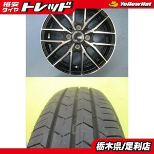 軽自動車 各種 未使用アルミ＆ 中古 新車外し 夏タイヤ セット TREAD VENES FS01 14インチ 中古 ヨコハマ 155/65R14 4本 10分山 足利