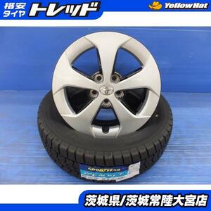 185/65R15 22年製 グッドイヤー アイスナビ7 トヨタ 30系プリウス純正 15インチ 新品スタッドレス 中古ホイール セット アリオン CTなどに