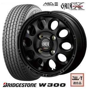 冬タイヤ 4本 MID ガイアクロス GAIA-X 3.5B+45 ブリヂストン W300 2023年 145/80R12 80/78N 145R12 6PR スーパーキャリイ キャリイ