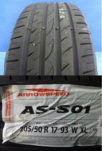 取寄せ品 4本 WEDS グレイラα 6.5J+53 5H-114.3 アロースピード S01 2023年 205/50R17インチ 80系 エスクァイア ヴォクシー ノア HV_画像2