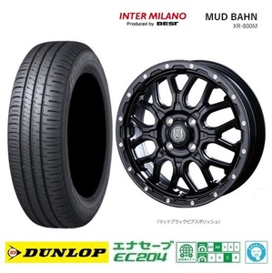 取寄せ品 マッドバーンXR-800M PP ダンロップ EC204 23年 155/65R14インチ JF系 N BOX スラッシュ JH系 N WGN N ONE ウェイク プレオ