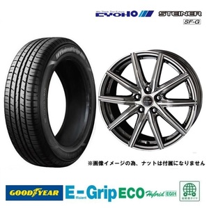 取寄せ品 シュタイナーSF-G 6.5J+53 5H-114.3 グッドイヤー EG01 2021年 215/50R17インチ レヴォーグ アテンザスポーツ CC ビアンテ