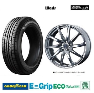 取寄せ品 WEDS グレイラα 6.5J+53 5H-114.3 グッドイヤー EG01 2021年 215/50R17インチ レヴォーグ アテンザスポーツ CC ビアンテ