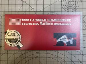 テレホンカード 未使用 1990 F-1 WORLD CHAMPIONSHIP HONDA Marlboro McLaren マクラーレンホンダ アイルトン セナ ゲルハルト ベルガー