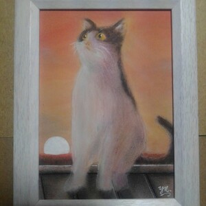 Art hand Auction [Anonymous delivery] Painting Welcome 2L size frame included, Artwork, Painting, Pastel drawing, Crayon drawing