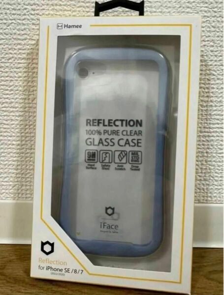 未開封品 Hamee iFace iPhone SE3 SE2 8 7 REFLECTION ペールブルー 水色 ペール ブルー