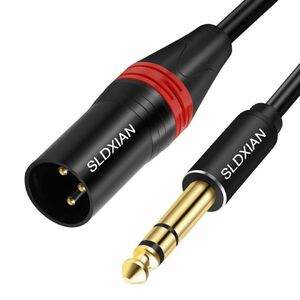 SLDXIAN XLRオスから1/4 インチジャック TRSケーブル、6.35mm - XLR オス 3ピン オーディオ ケーブル