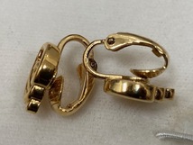 1749* Christian Dior クリスチャン ディオール ゴールドカラー CDロゴ ネックレス イヤリング セット アクセサリー ケース付 中古美品_画像10