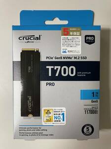 新品未使用未開封　CT1000T700SSD5JP ［Crucial T700 ヒートシンク付 M.2 Type2280 NVMe 1TB］