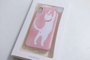 新品 訳あり iPhoneX iPhoneXS ケース カバー いぬ イヌ 白い犬 TPU ANDONE