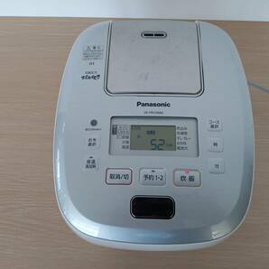 【EM703】Panasonic パナソニック SR-PB108BK 2018年製 可変圧力IHジャー炊飯器 スノーホワイト 5.5合炊  通電確認済の画像1