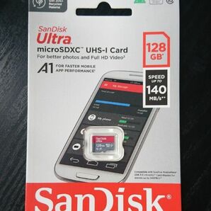 SanDisk マイクロSDカード128GB 140mbs