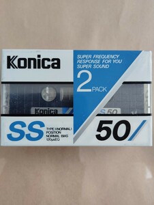 KONICA　ノーマルポジション カセットテープ　SS50分2巻パック