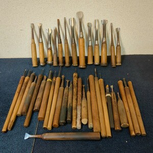  carpenter's tool set sale . flea old tool . large . carving knife confidence . dragon work various Y862