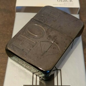 ZIPPO ジッポ HOPE ホープ オイルライター シルバー喫煙器具 ブラックカラー　50年記念モデル　Y877