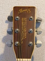 ThreeS AE-25 アコースティックギター スリーエス ヴィンテージ 鈴木バイオリン アコギ 弦楽器　Y872_画像2