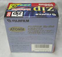 【未開封品】FUJIFILM / 富士フィルム　Zip　100MB　5枚セット　Macintosh用　ATOMM TECHNOLOGY_画像2