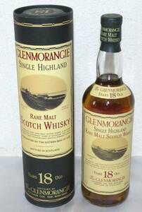 【未開栓！、元箱付き！】GLENMORANGIE / グレンモーレンジ　18年　750ml　43%　シングルハイランド　モルト　スコッチウイスキー