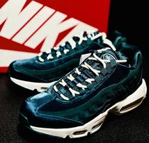 ☆送料込■新品27.5cm■ナイキ エア マックス95 AIR MAX 95 ダークアトミックティール【定価18700円】2023年製 ベルベット_画像2