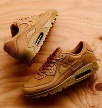 ☆送料込■新品24.5cm■ナイキ エア マックス90 プレミアム AIR MAX 90 PRM フラックス/ガムライトブラウン/ウィート【定価.18150円】_画像9