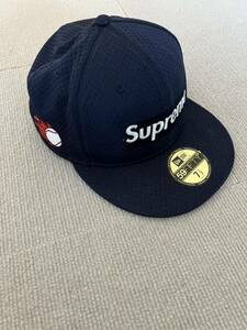 supreme box logo new era cap 7 1/2 ニューエラ シュプリーム メッシュ　ERA ボックスロゴ 18ss 24ss