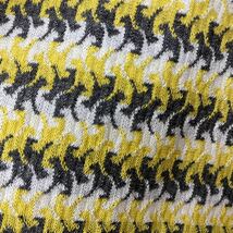日本製綿100%切り替え半袖カットソー　黄色　ネイビー_画像3