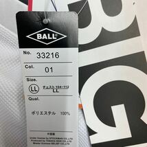 訳ありLLサイズメンズBALLワッフル生地七分袖Tシャツ白グレー_画像9