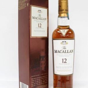 容量注意　MACALLAN マッカラン 12年 旧ボトル ハーフボトル 元箱付き　350ml 40度　シェリーオークカスク 