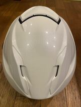 美品 SHOEI GT-AirII パールホワイト サイズL 59㎝ B+COM スピーカー内蔵　一度のみ使用 フルフェイス ヘルメット 箱無し_画像4