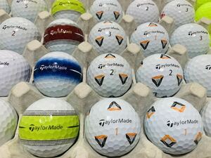 テーラーメイドTP5x TP5 ツアーレスポンス　ゴルフロストボール40個　TaylorMade GOLF カラーボール混合　TP5pix 他ディスタンスソフト等含