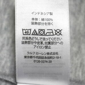 【新品】ラルフローレン ■ コットンVネックTシャツ ■ S ■ グレー POLO RALPH LAUREN 正規品の画像4