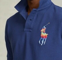 【新品】ラルフローレン ■ 鹿の子ポロシャツ ■ M ■ ビッグポニー ネイビー POLO RALPH LAUREN 正規品_画像3