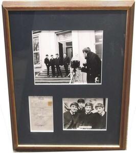 BEATLES/1963年に書かれた ビートルズ4人のサイン