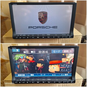 ポルシェ 純正ナビ Clarion 型式 NAV6PJ64290 Bluetooth DVD再生 テレビ SDカード CD録音HDD再生 porsche