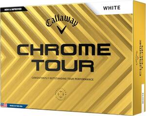 ホワイト キャロウェイ(Callaway) ゴルフボール CHROME TOUR 24 1ダース(12個入り) 4ピース