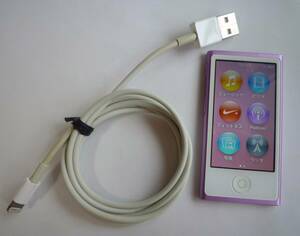 Apple　アップル　iPod nano　アイポッド　ナノ A1446　第7世代 16GB　MD479J パープル　紫　初期化済