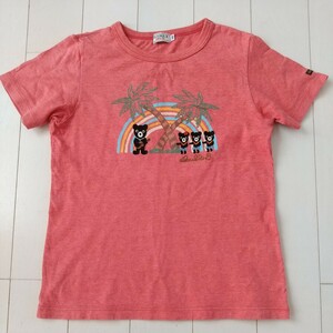 ミキハウスダブルB ウクレレビーくん 半袖Tシャツ 140 プライベートビーチ 