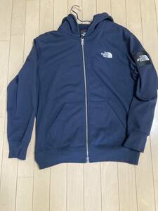 THE NORTH FACE スクエアロゴフルジップ Square Logo FullZip nt12037　サイズL　ネイビー