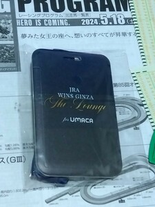 JRA ウインズ銀座ザ・ラウンジ for UMACA / 限定オリジナルグッズ「ID/IC CARDケース」 / ノベルティ 非売品 ウェルカムチャンス　welcome