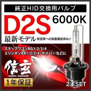 新品 Model 信玄 純正交換 HID D2S 6000K ホンダ エリシオンRR1 2 3 4 ステップワゴンRG1 2 3 4 セイバー に 車検対応 安心の1年保証