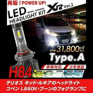 改良版!! LED 信玄 XR HB4 テリオス キッド ルキアのヘッド コペン L880K ブーン フォグランプに 配光調整無しで簡単取付 車検対応 12V 24V