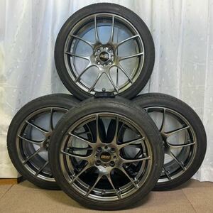 超美品　BBS RF500 ダイヤモンドブラック バリ山　DUNLOP SP SPORT LM704 空気圧　温度モニター付 RF500 17x7J+48 205/45ZR17 88W