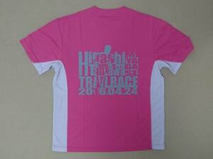 Tシャツ 半袖 Mサイズ 東丹沢宮ケ瀬トレイルレース 2016年 ピンク